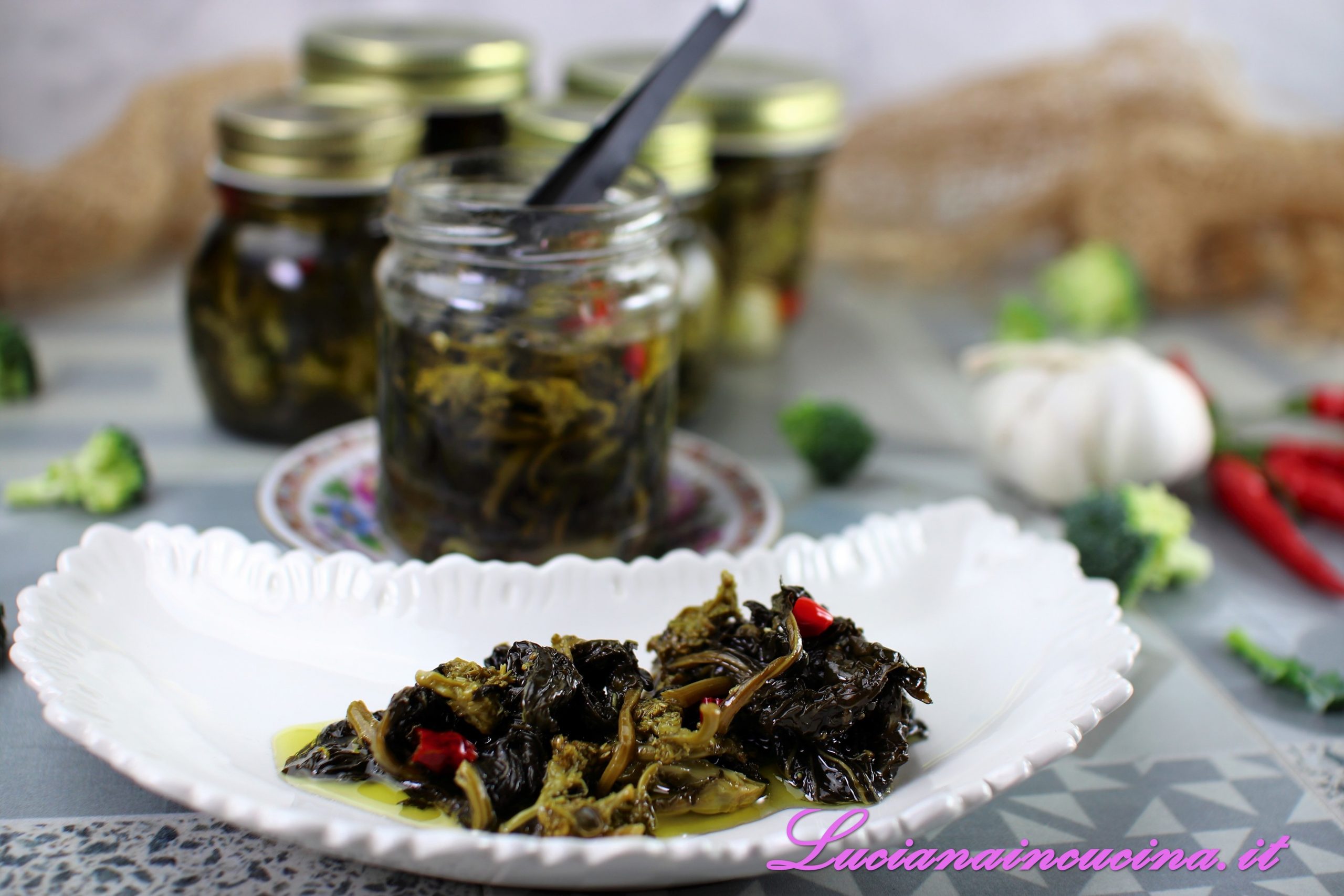Cime di rapa sott’olio