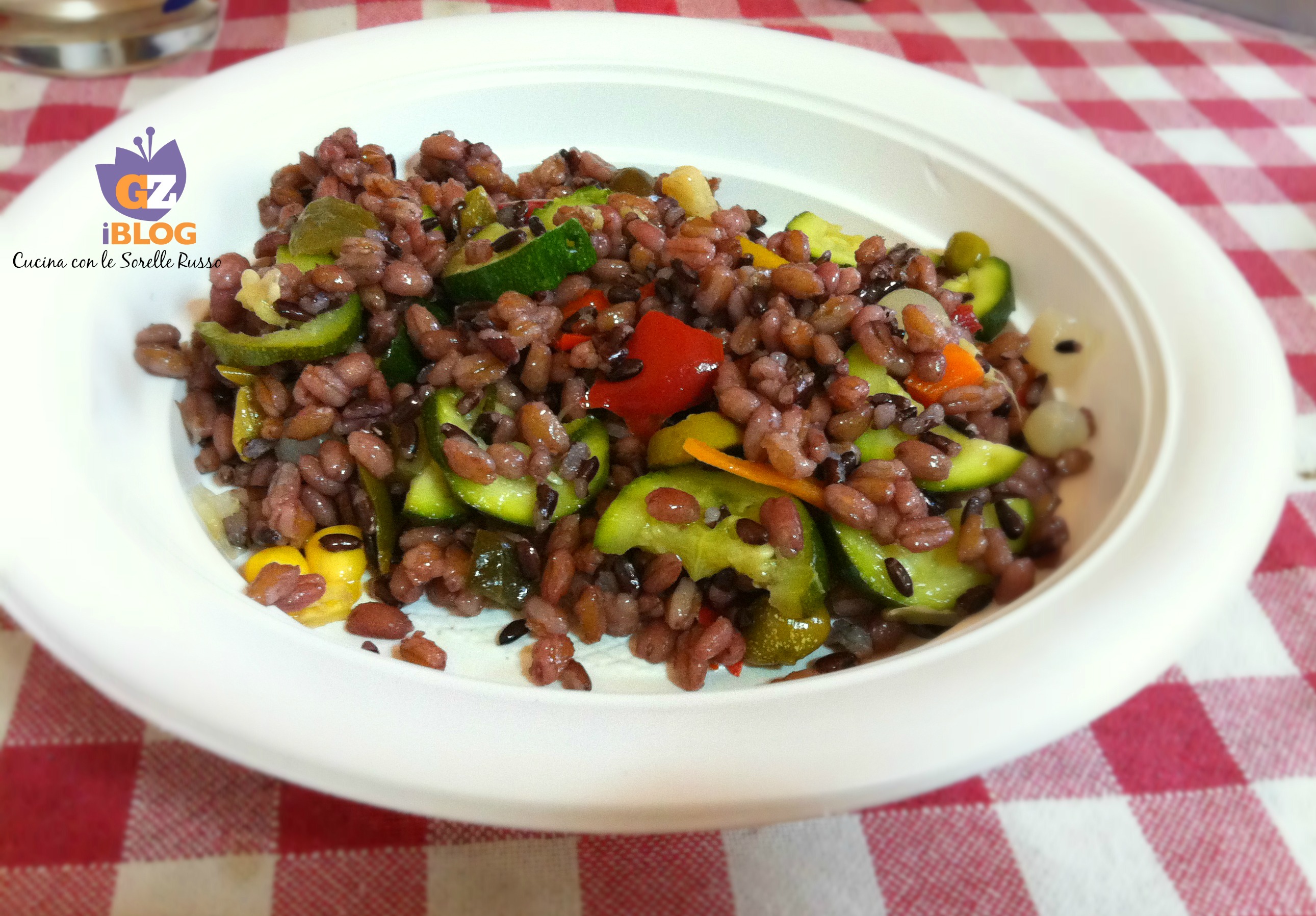 Cinque cereali con misto verdure