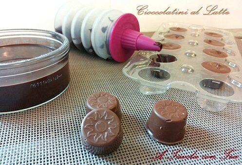 Cioccolatini al latte fatti in casa