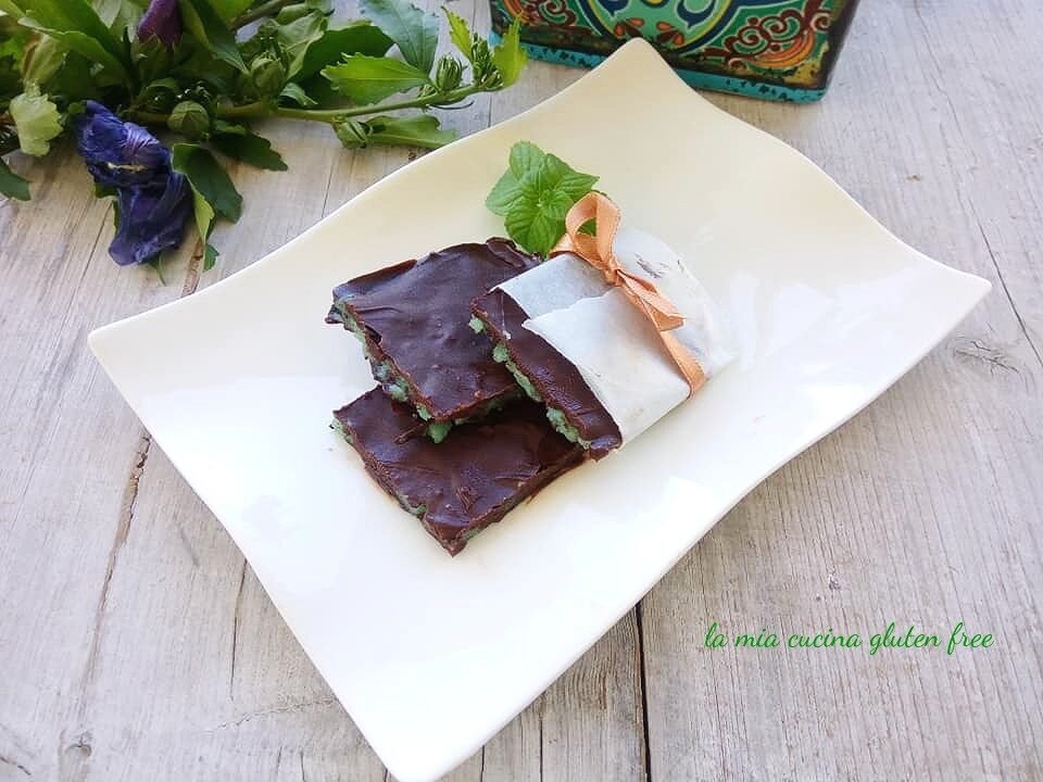 Cioccolatini alla menta senza glutine