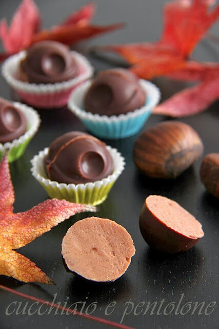 Cioccolatini alle castagne, scioglievolmente buoni