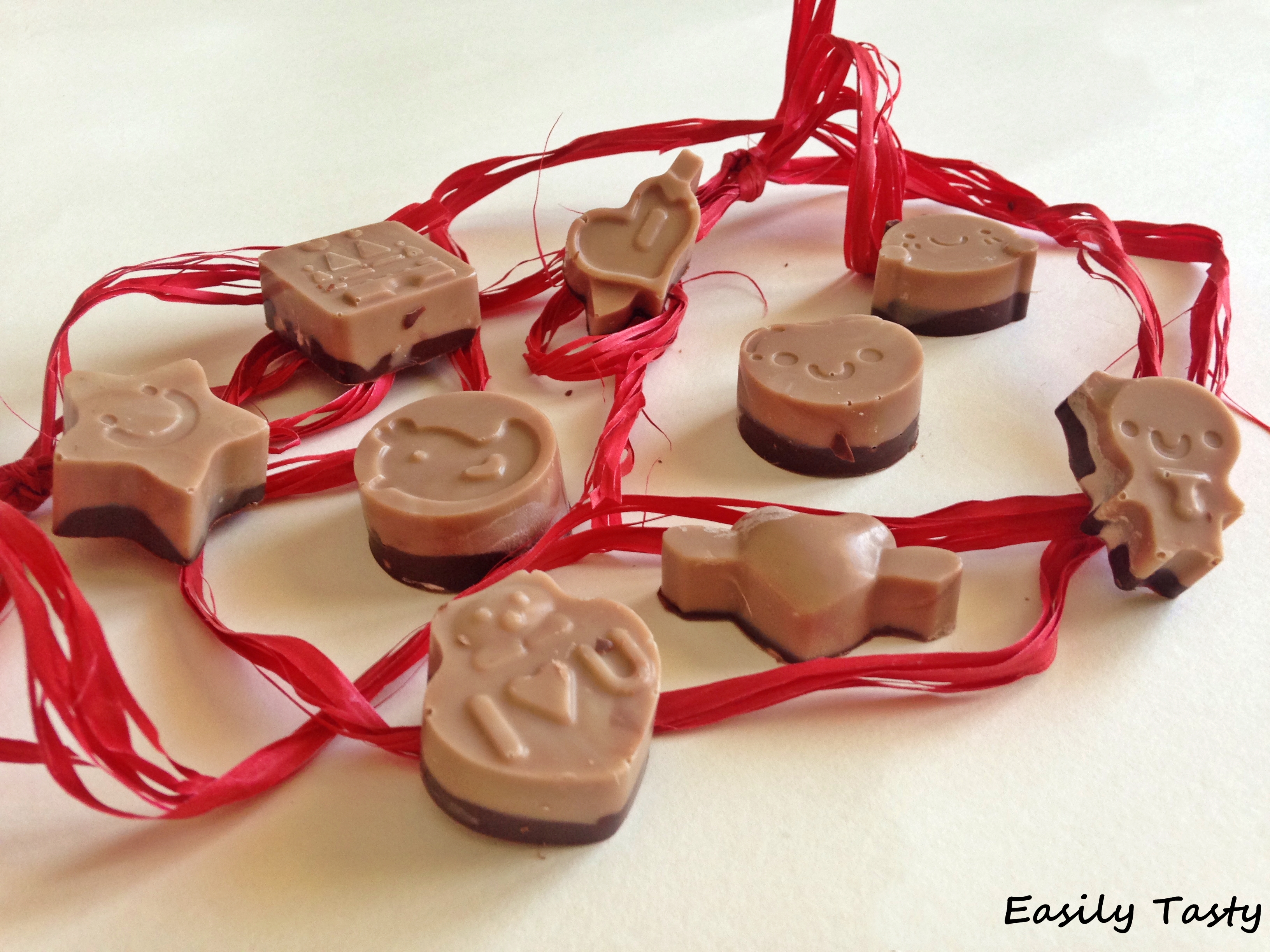 Cioccolatini bicolore alla nutella