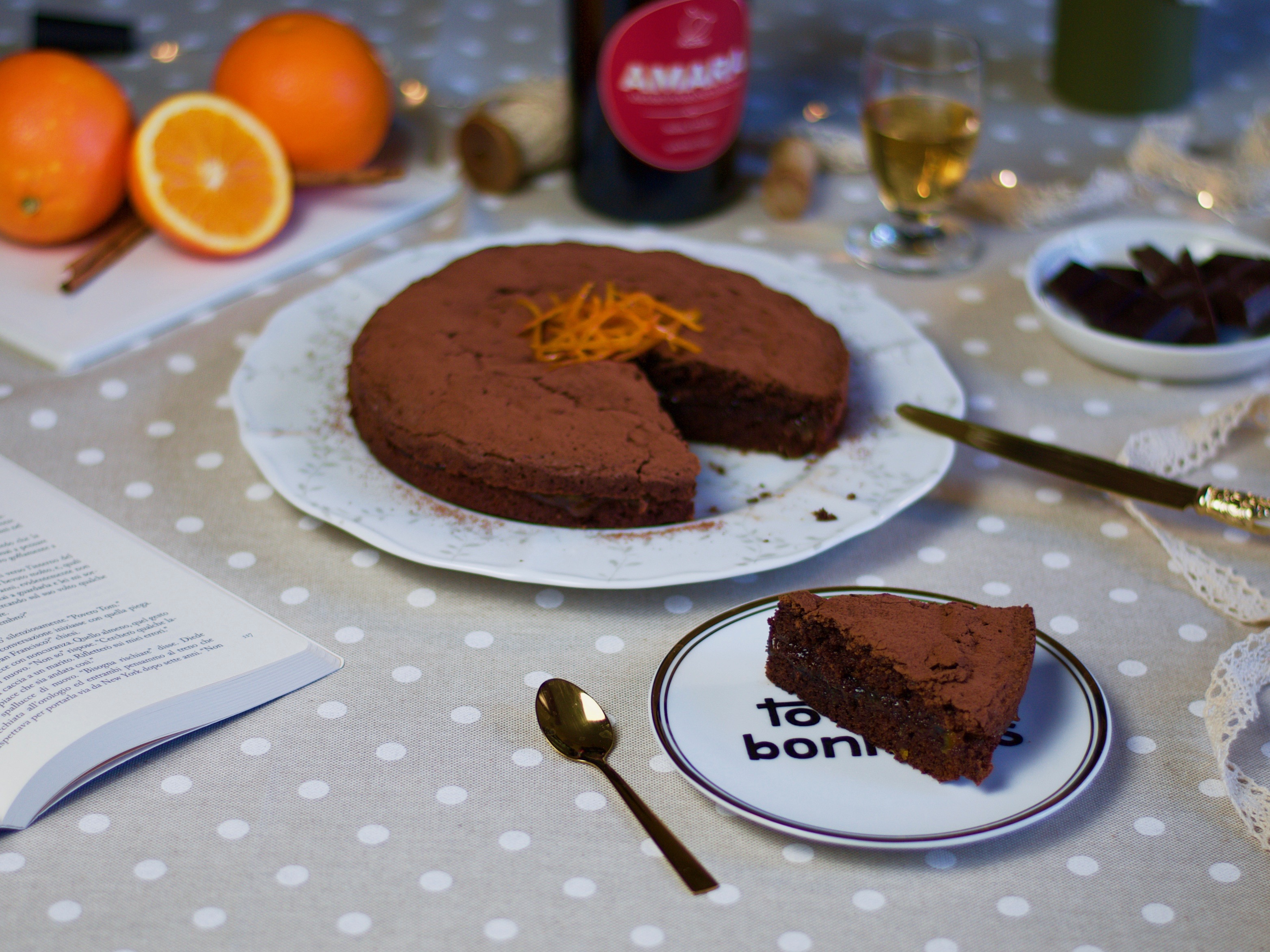 Cioccolato e arancia: la torta della felicità