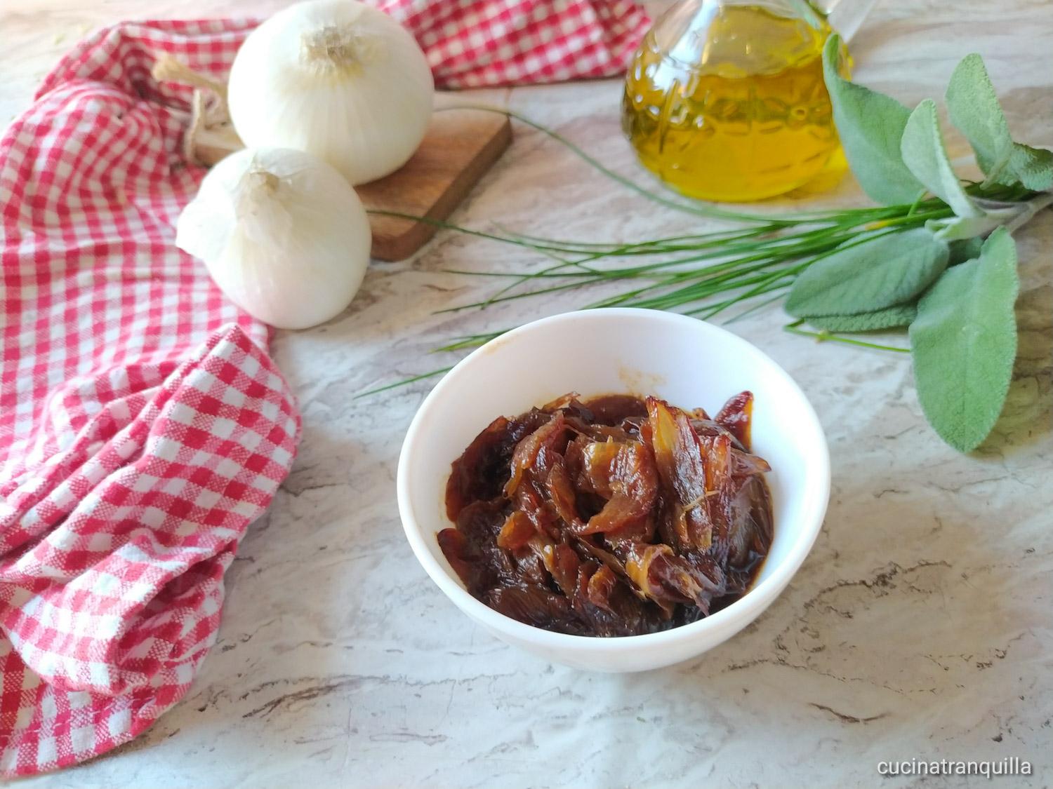 Cipolle bianche caramellate