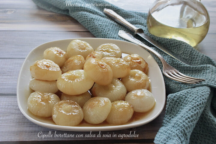 Cipolle borettane in salsa di soia agrodolce