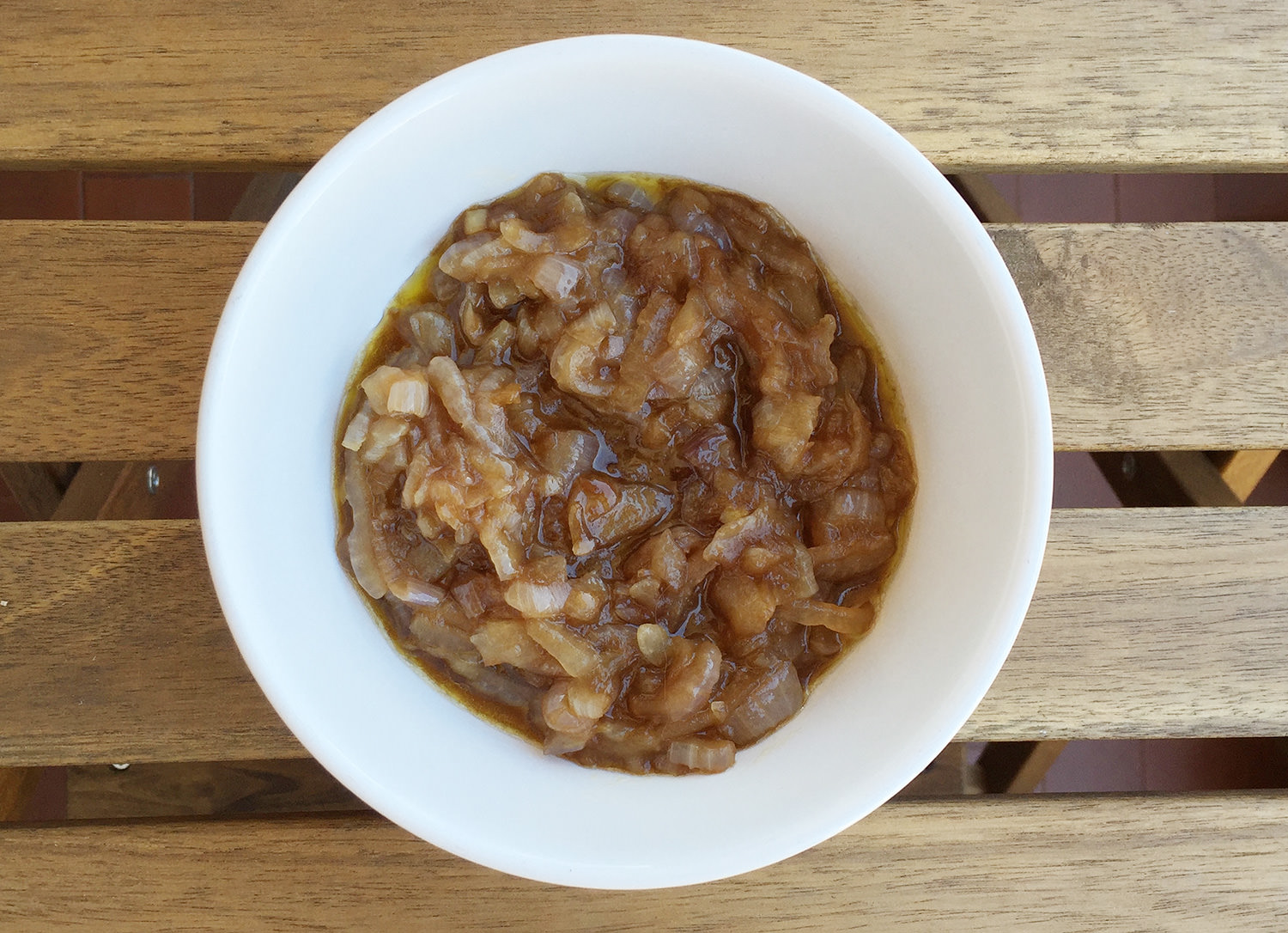 Cipolle caramellate in salsa shoyu