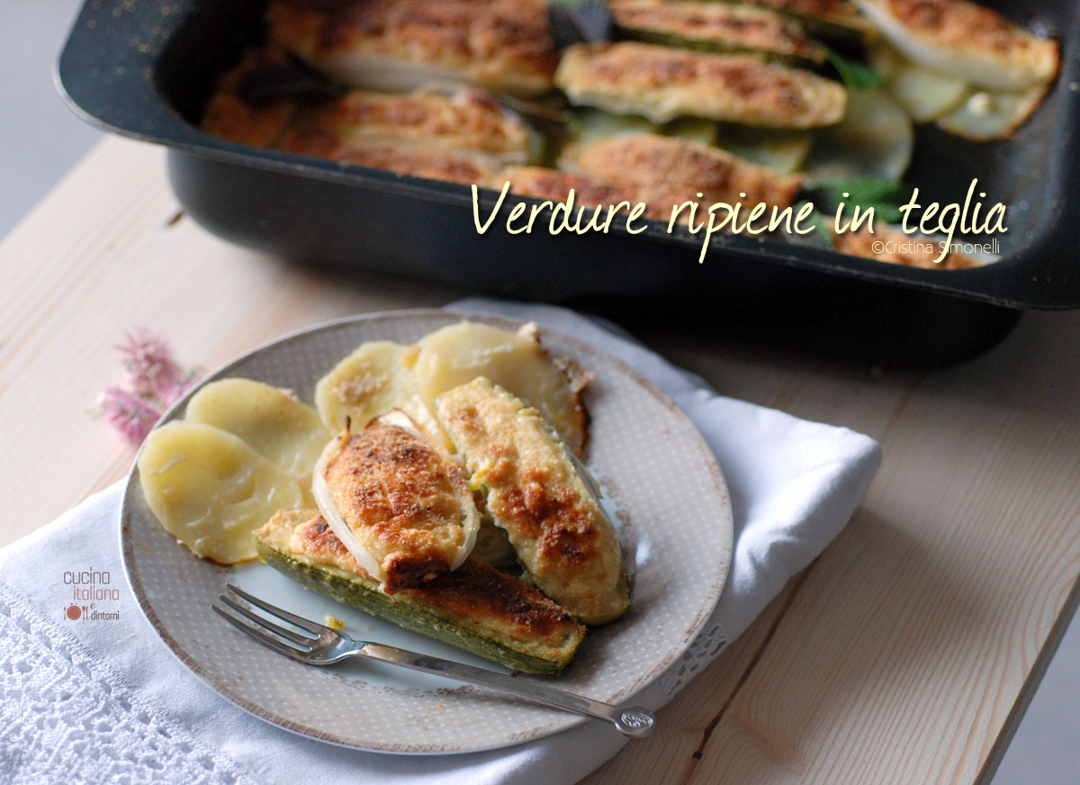 Cipolle e zucchine ripiene
