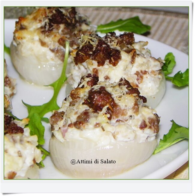 Cipolle ripiene al forno