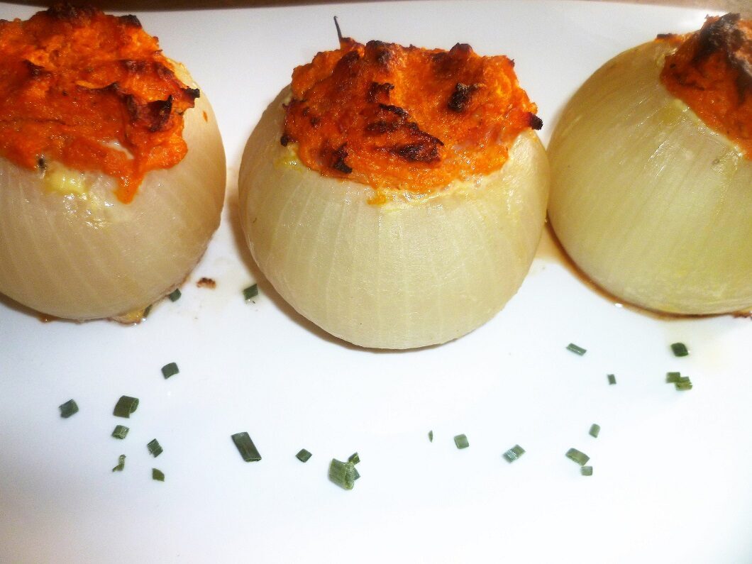 Cipolle ripiene di zucca
