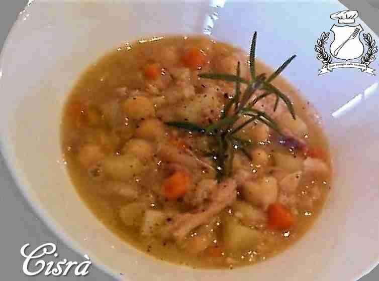 Cisrà – zuppa di trippa e ceci