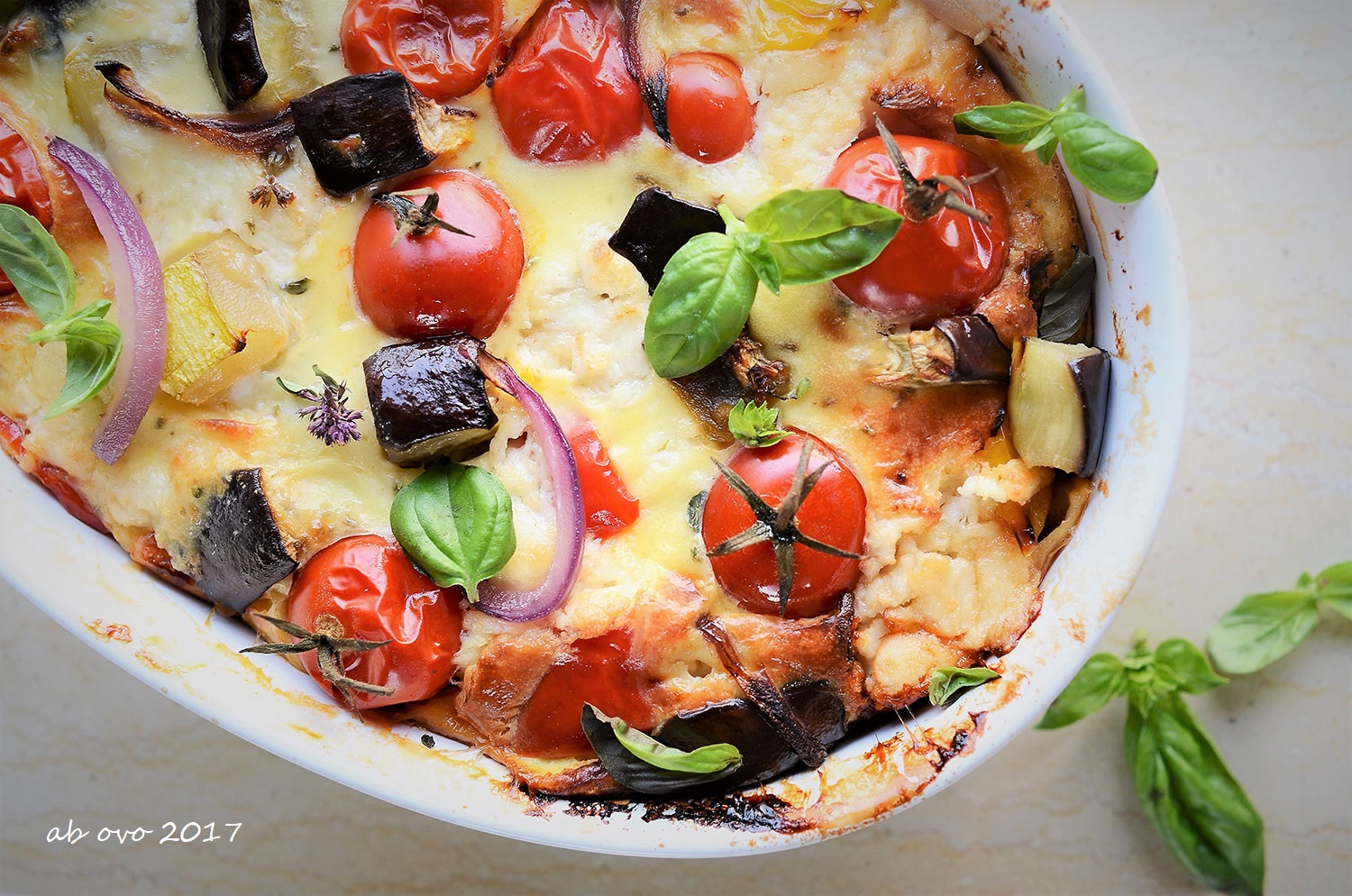Clafoutis alle verdure e formaggio di capra