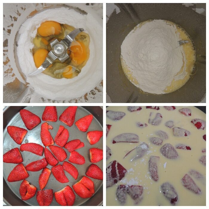 Clafoutis di fragole col bimby