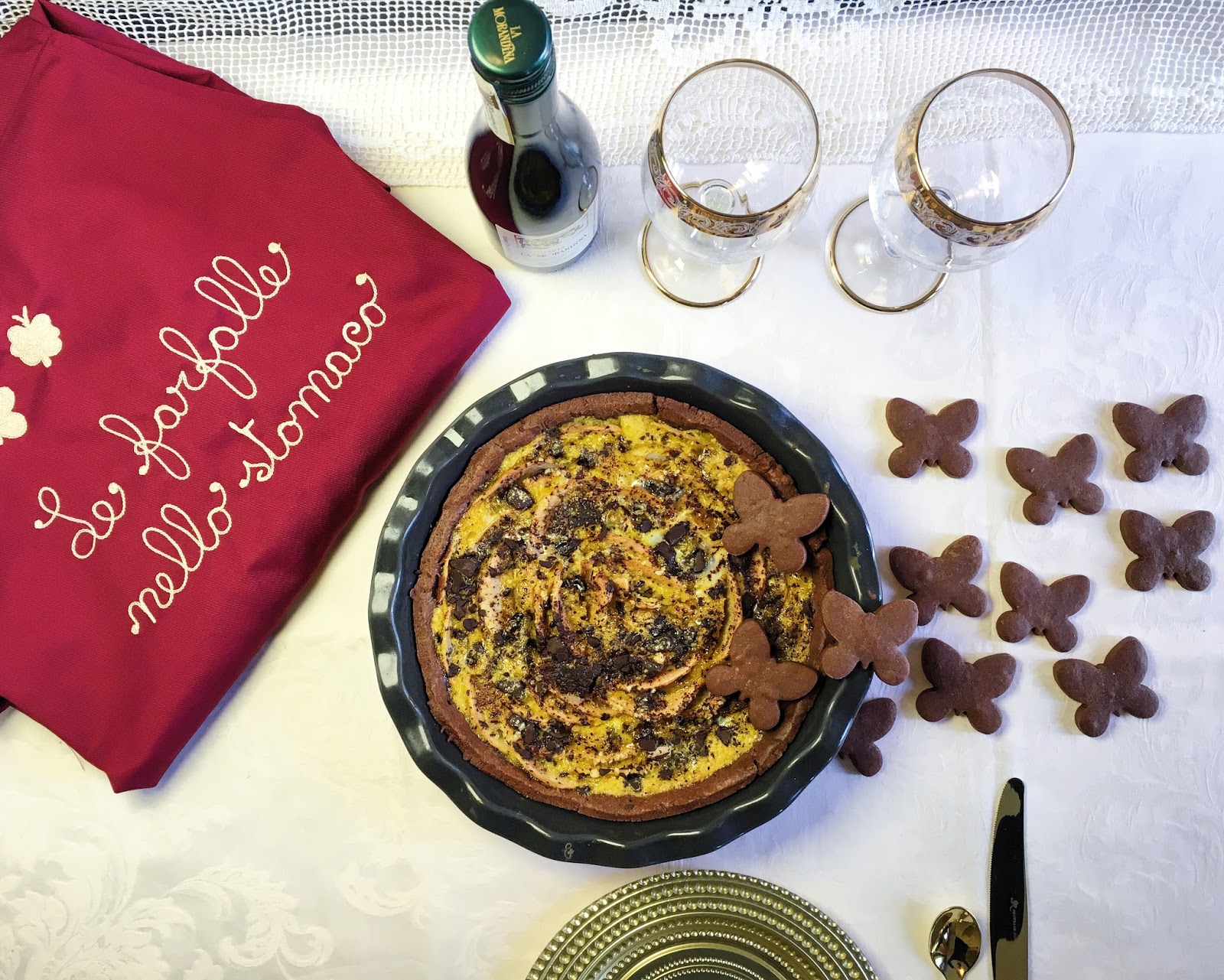 Clafoutis di pere e cioccolato