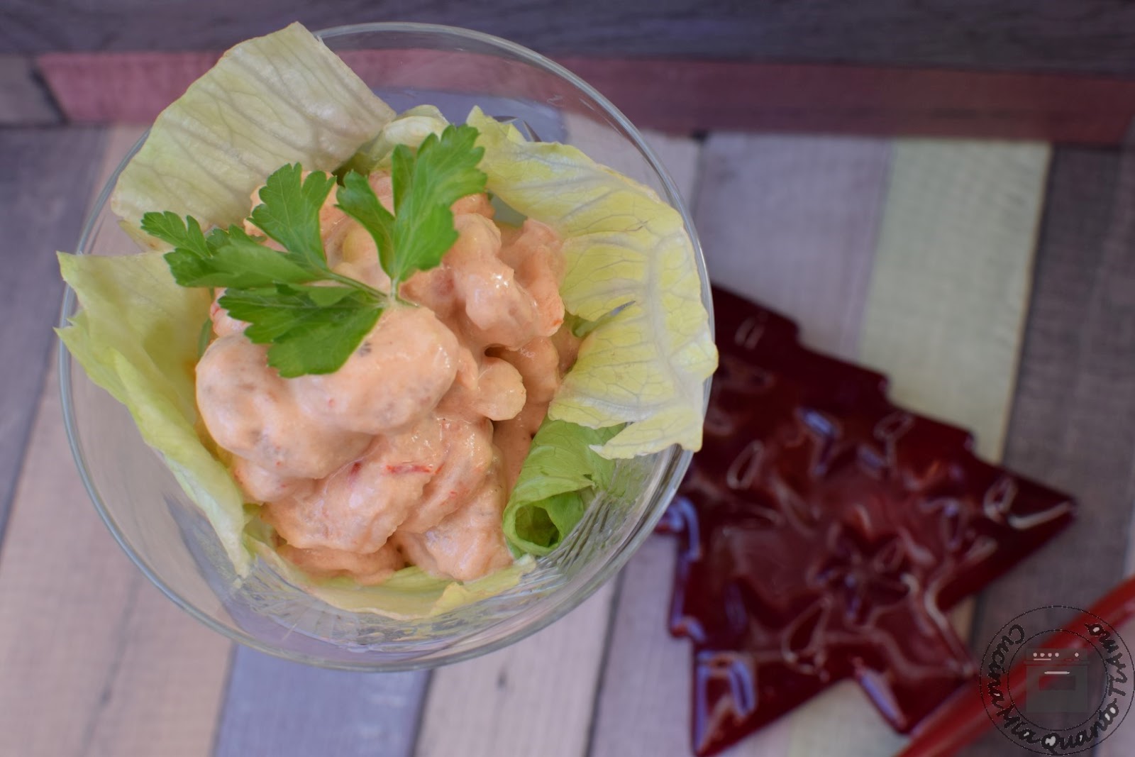 Cocktail di gamberetti senza lattosio