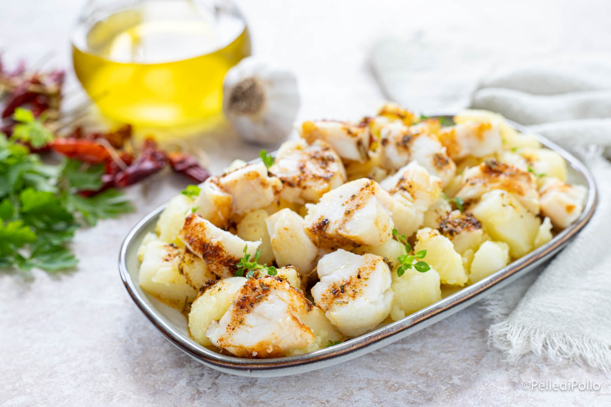 Coda di rospo e patate con salsa chimichurri