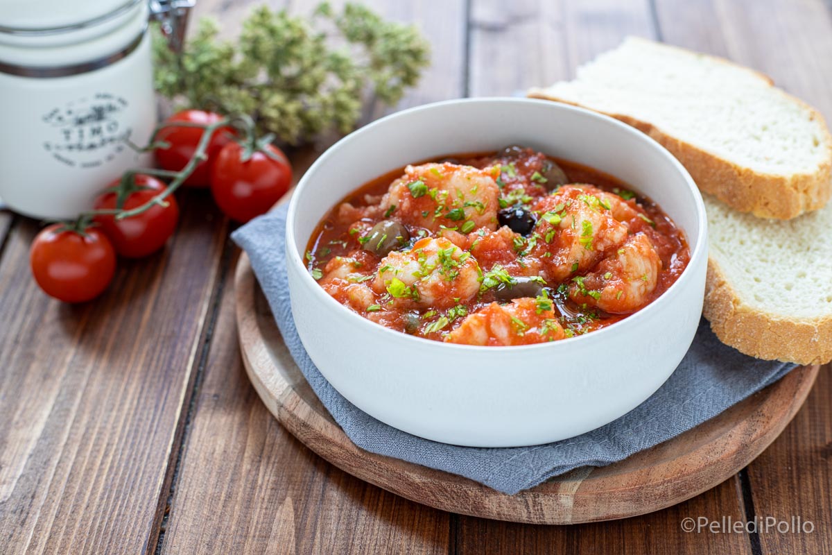 Coda di rospo in umido con pomodoro e olive