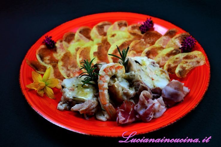 Codine di rospo al forno con patate