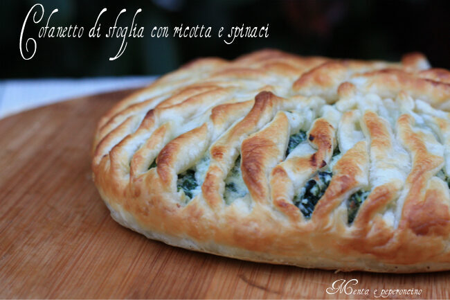 Cofanetto di sfoglia con ricotta e spinaci