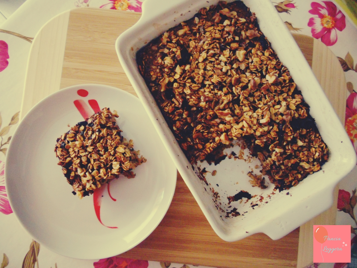 Colazione con fiocchi di avena al forno