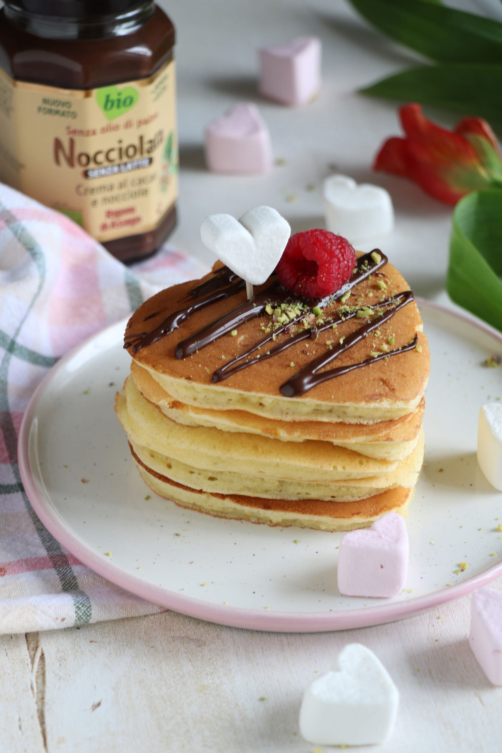 Colazione di san valentino: sorprendi con i pancake a cuore!