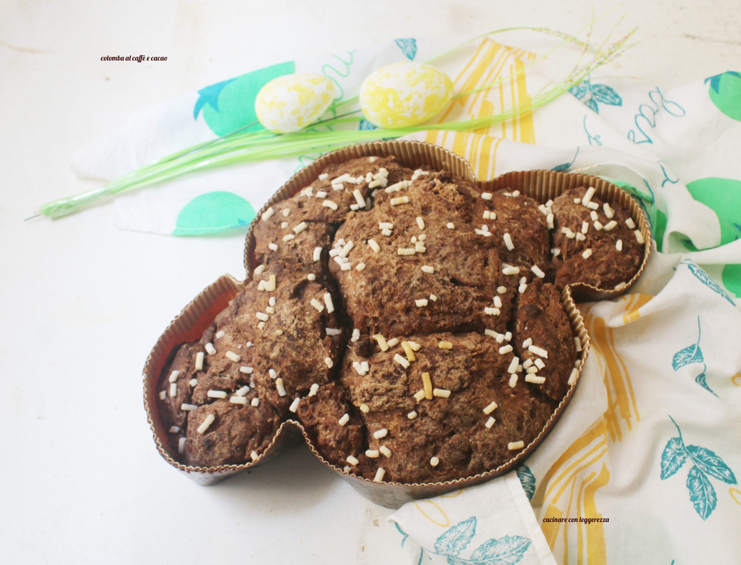 Colomba al caffè e cacao – lievito madre