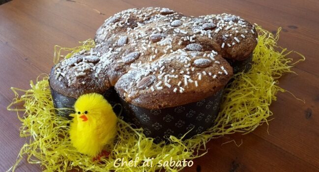 Colomba al cioccolato con lievito naturale