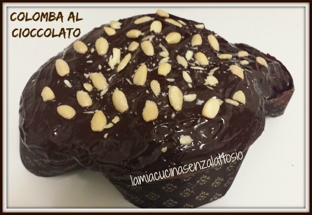 Colomba al cioccolato senza lattosio, senza uova