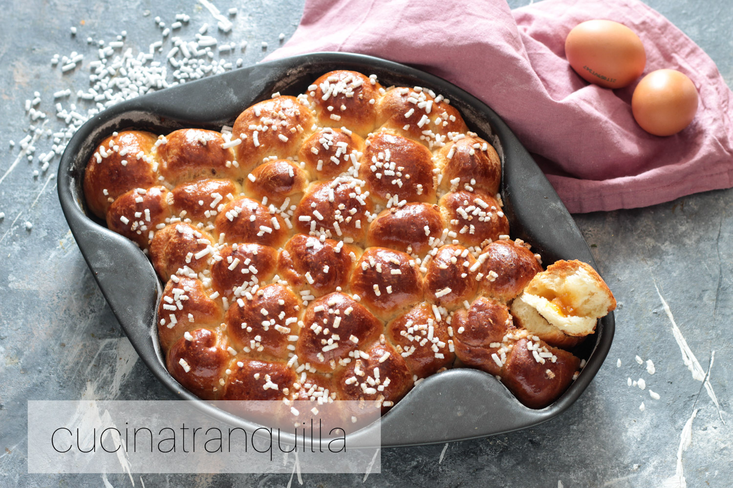 Colomba di pasqua di pan brioche