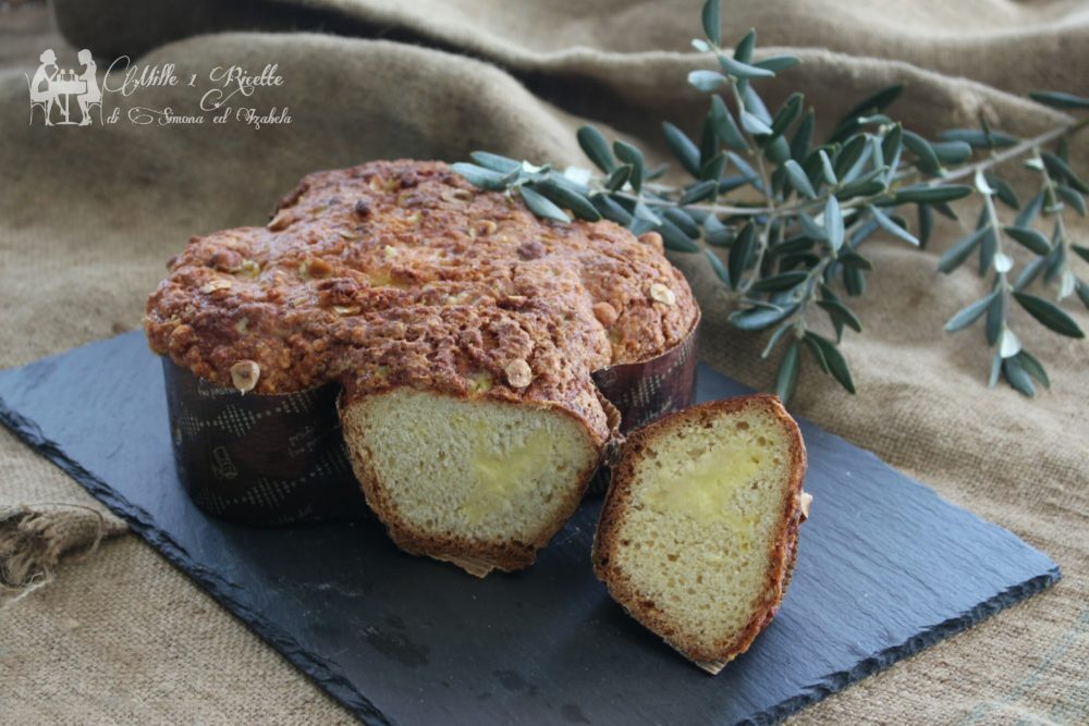 Colomba pasquale farcita con crema pasticcera