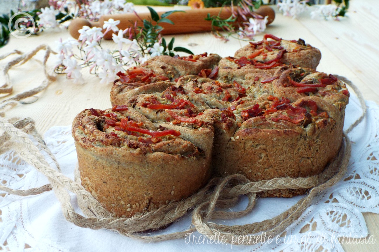 Colomba salata con carciofi e speck