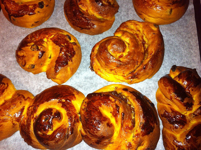 Con e senza bimby, girelle zucca ed uvetta