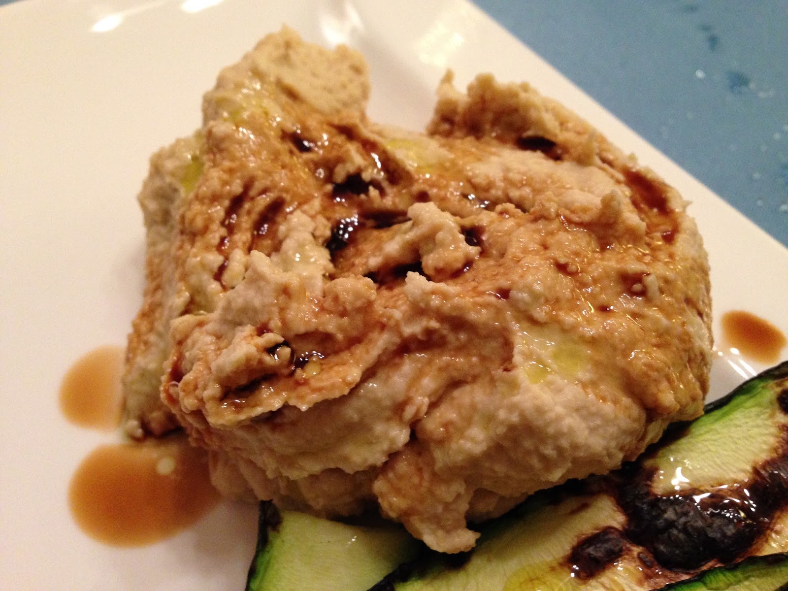 Con e senza bimby, hummus e zucchine grigliate
