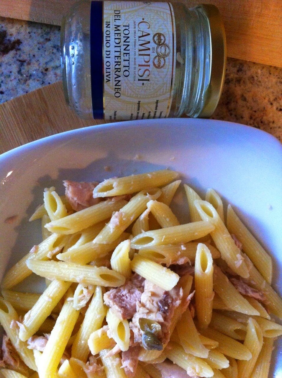 Con e Senza Bimby, Penne Rigate al Tonnetto e Capperi