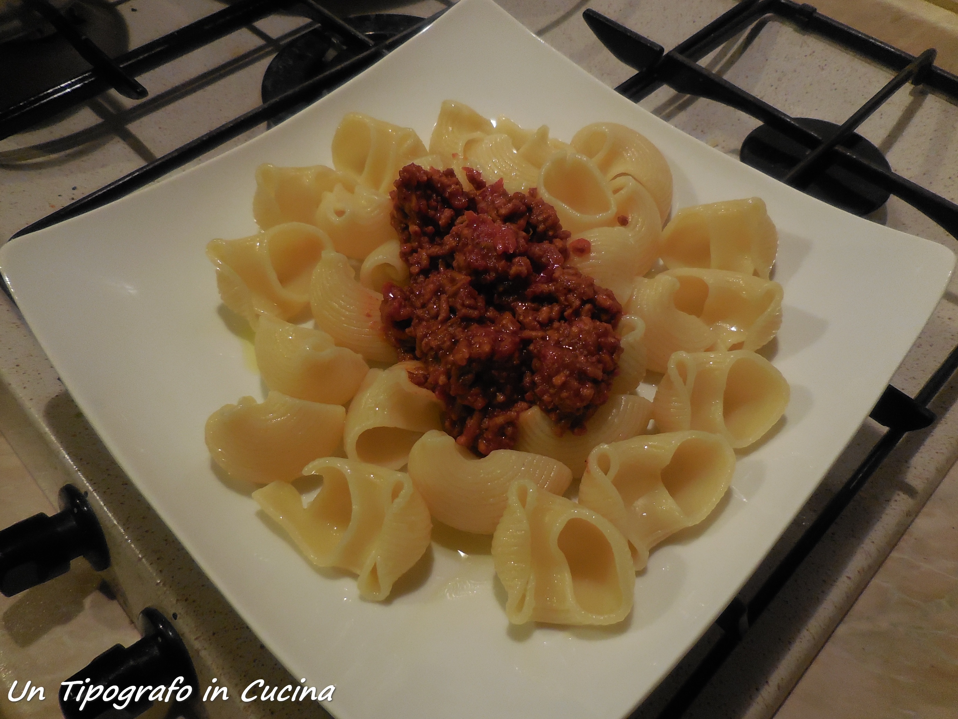 Conchiglie al rag di seitan…