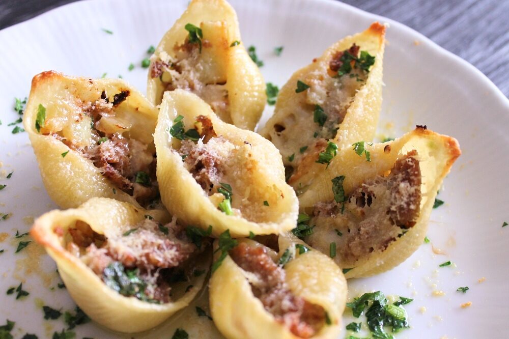 Conchiglioni salsiccia e finocchi – un fiore a tavola!
