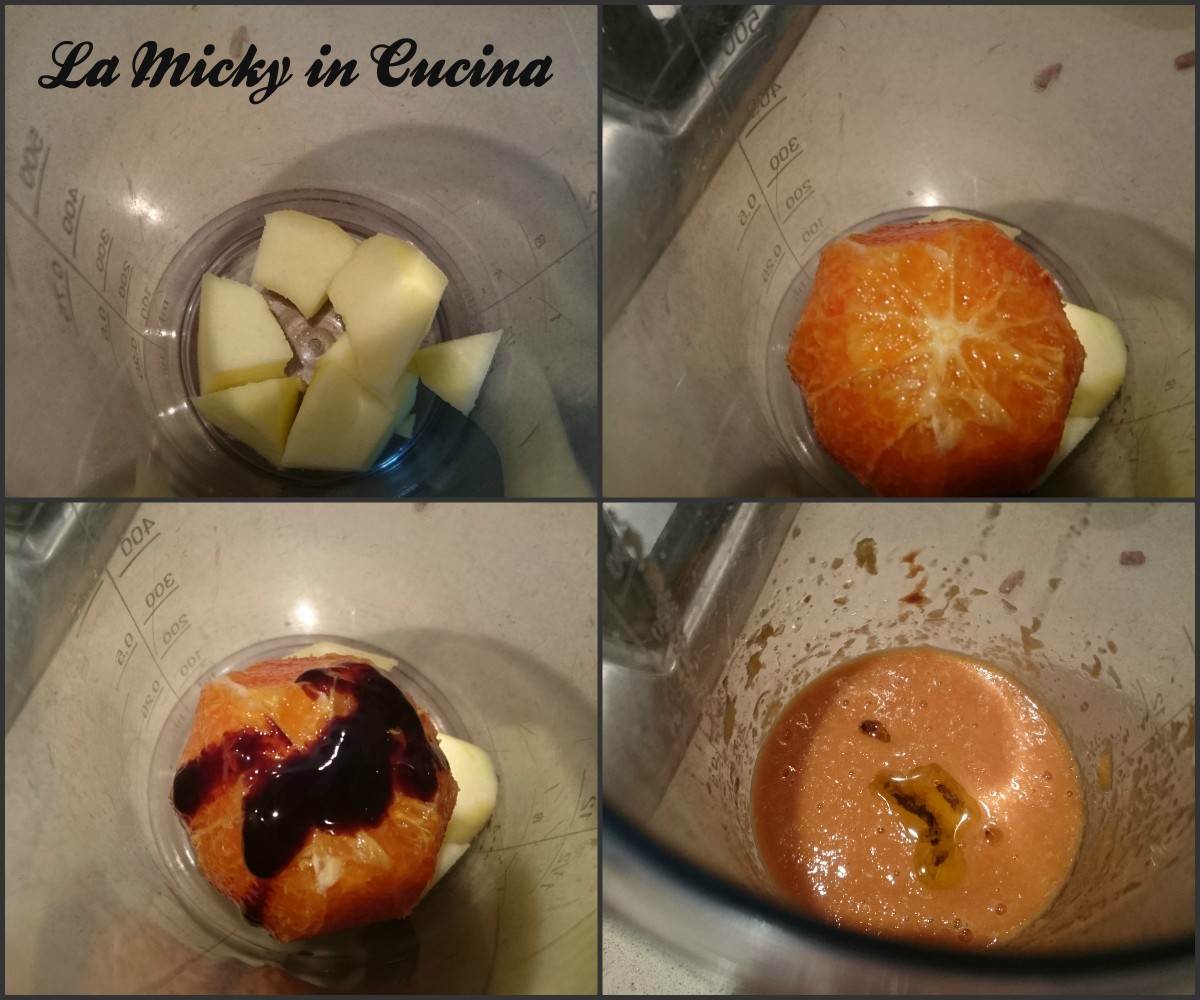 Condimento per insalata arancia e aceto balsamico