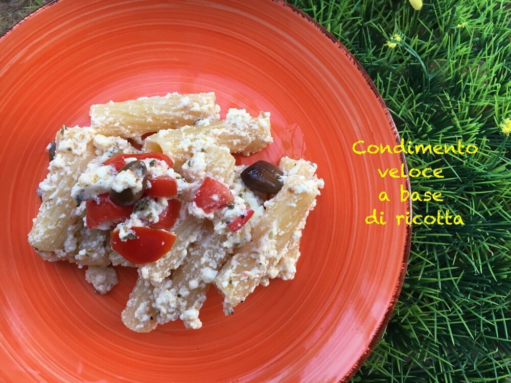 Condimento veloce e fresco a base di ricotta