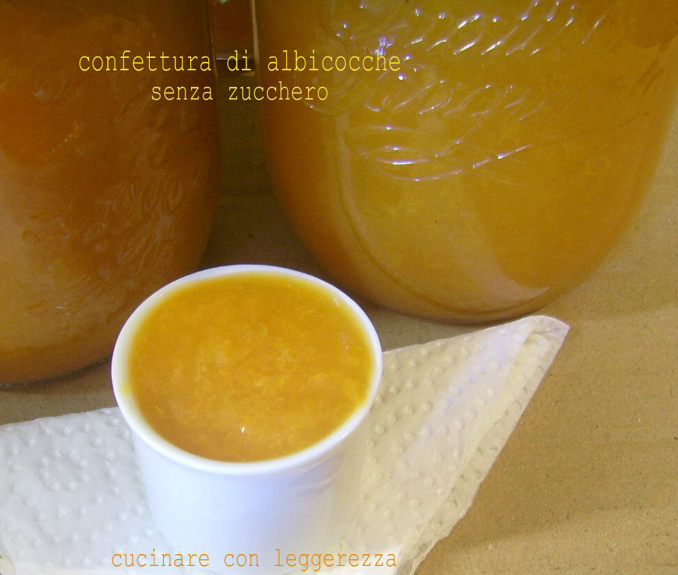 Confettura di albicocche senza zucchero