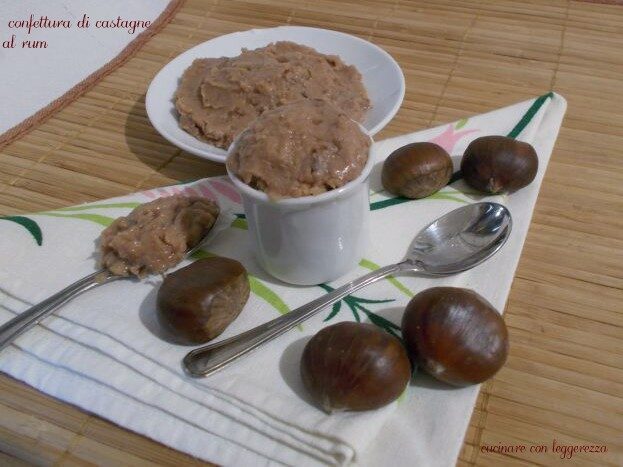 Confettura di castagne al rum