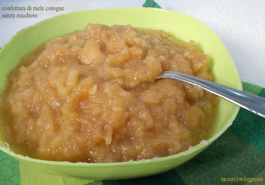 Confettura di mele cotogne senza zucchero