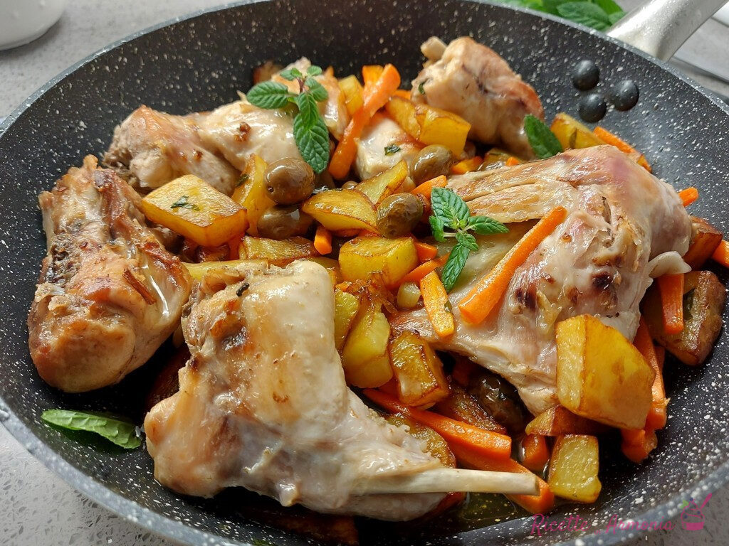 Coniglio a stimpirata alla siciliana