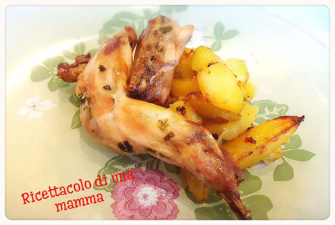 CONIGLIO AL FORNO CON LE PATATE