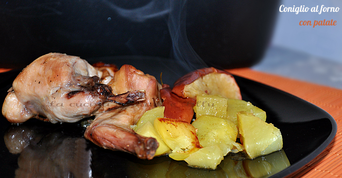 Coniglio al forno con patate
