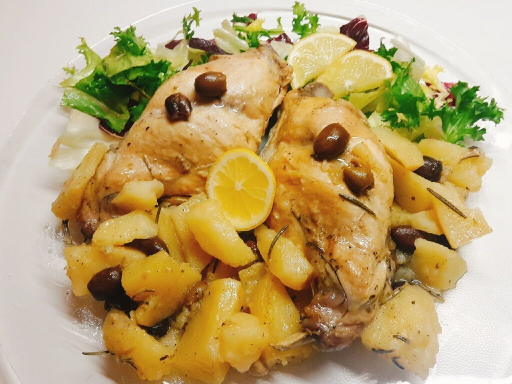 Coniglio al limone in pentola a pressione