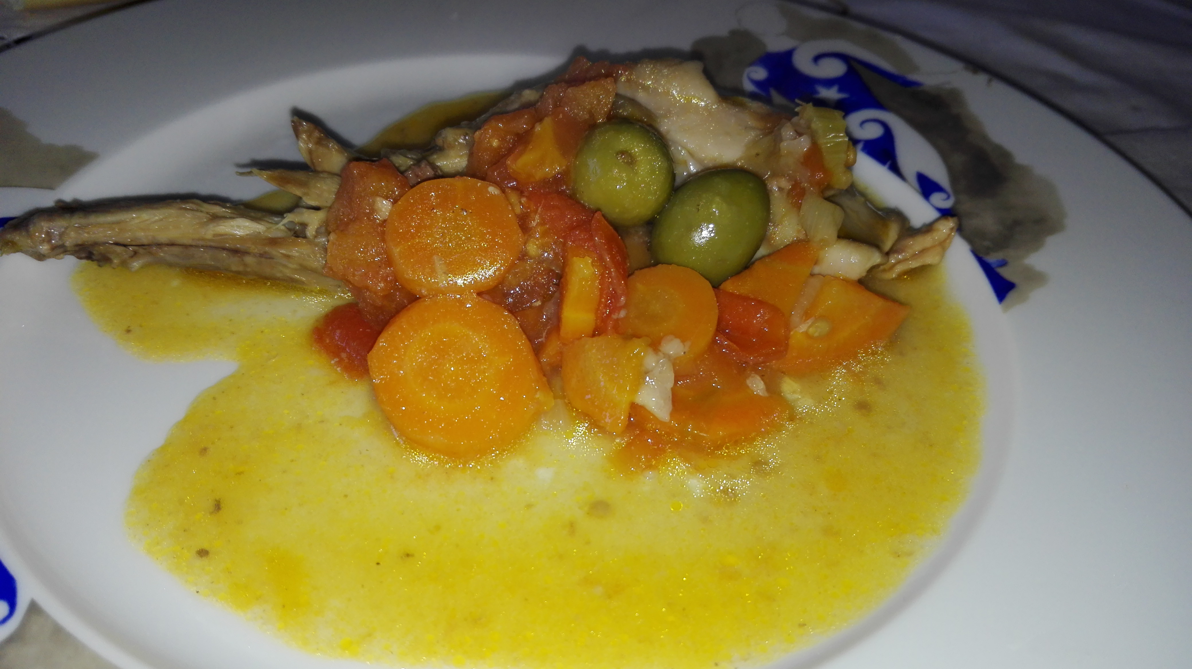 Coniglio alle olive verdi