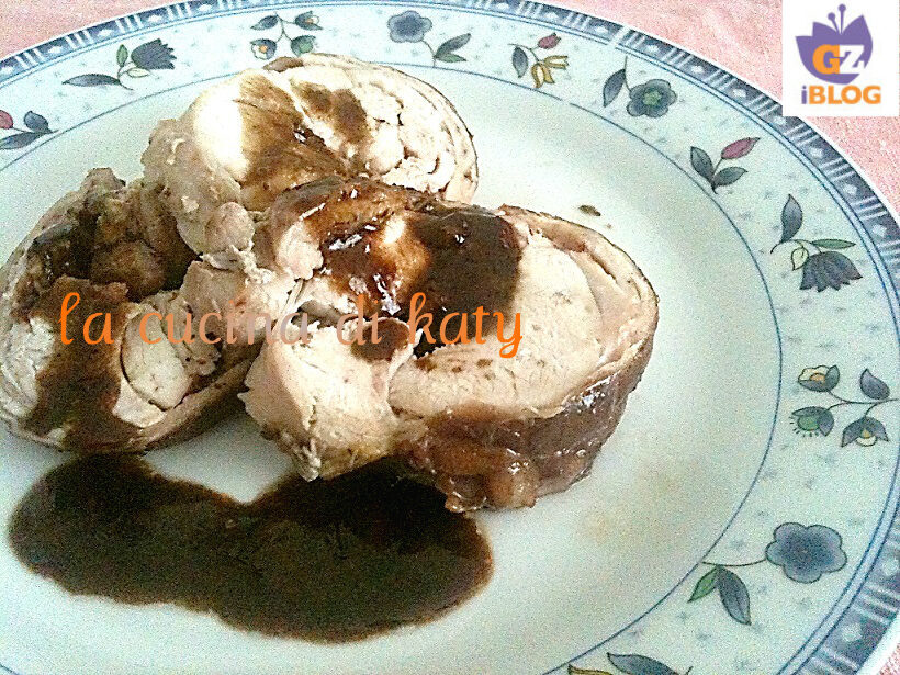 Coniglio arrosto con salsa al vino rosso