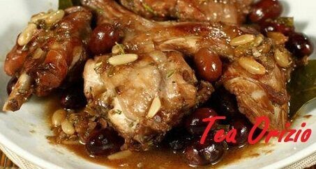 Coniglio con le olive alla ligure