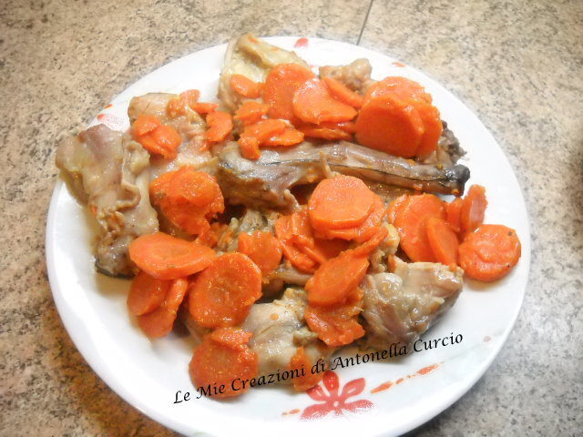Coniglio in agrodolce con carote