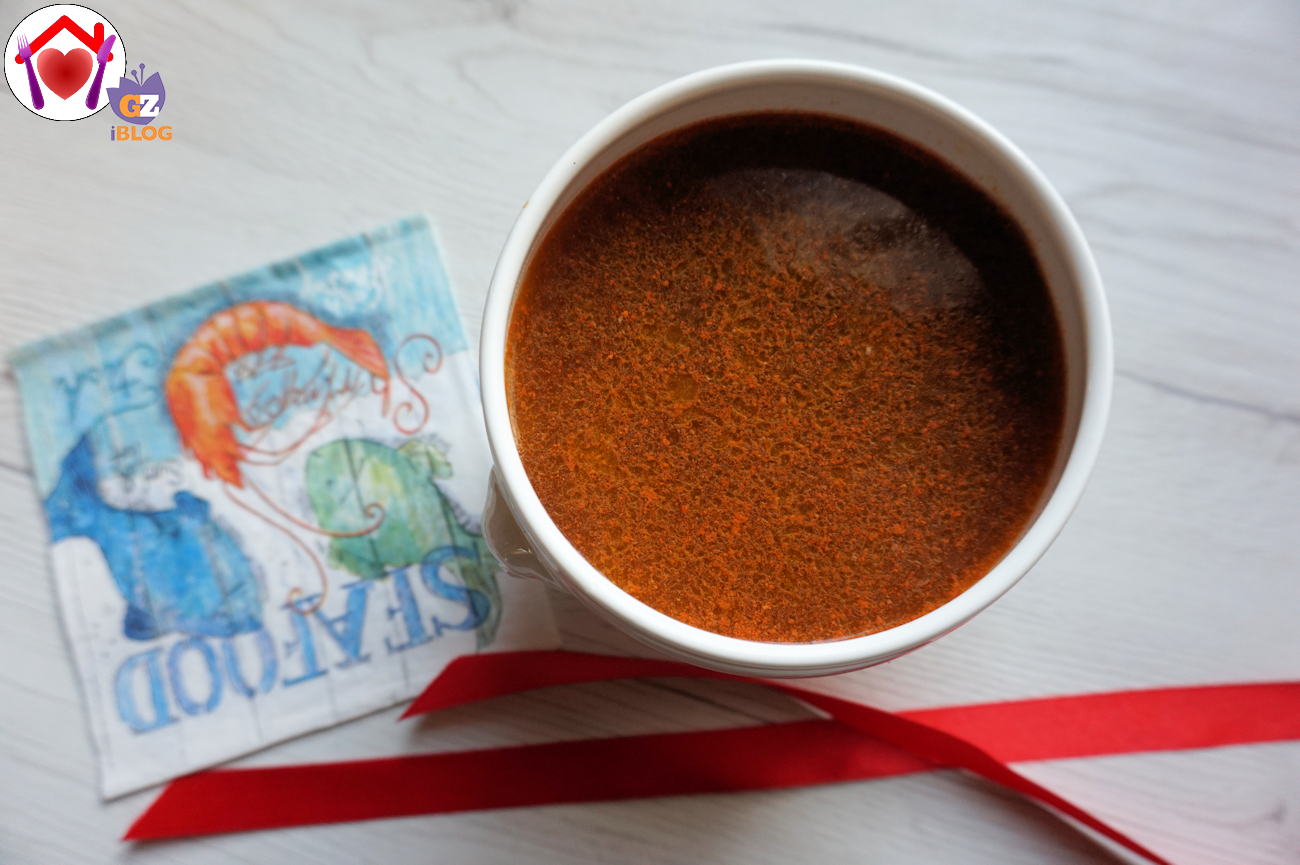 Consommé di gamberi