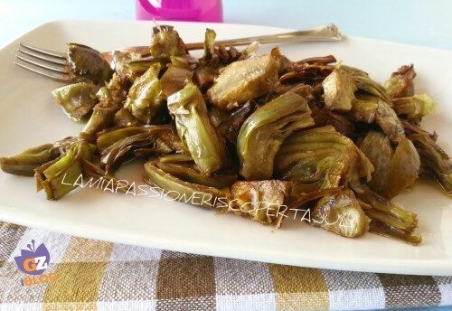 Contorno di carciofi padella